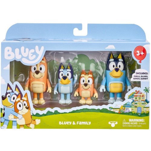 Giochi Preziosi Bluey & Family Figure Set (4 Figures) 13009 630996130094