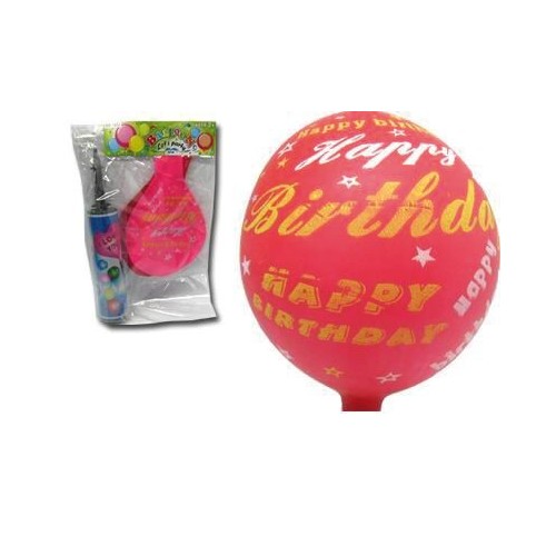 Toys-shop Choice Balloon Let`S Party Μπαλόνια Με Τρόμπα Happy Birthday JZ045617 6990416456178
