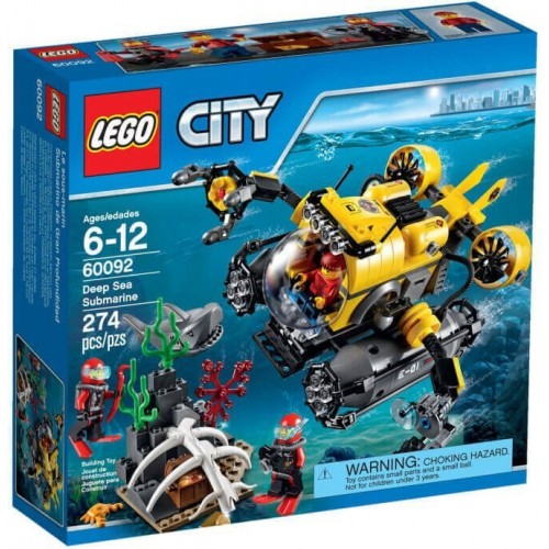 LEGO CITY Deep Sea Submarine Υποβρύχιο Της Βαθιάς Θάλασσας 60092 5702015350631