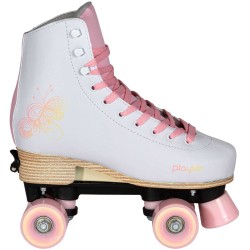 ΑΘΛΟΠΑΙΔΙΑ Classic Pale Rose Adjustable Roller Skates Color White-pink, Size 39-42 19.880329/39 4040333563793