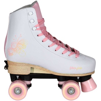ΑΘΛΟΠΑΙΔΙΑ Classic Pale Rose Adjustable Roller Skates Color White-pink, Size 39-42 19.880329/39 4040333563793