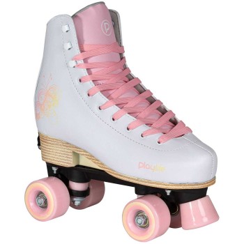 ΑΘΛΟΠΑΙΔΙΑ Classic Pale Rose Adjustable Roller Skates Color White-pink, Size 39-42 19.880329/39 4040333563793