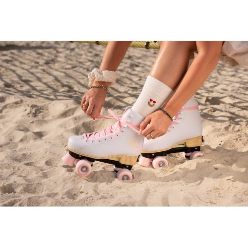 ΑΘΛΟΠΑΙΔΙΑ Classic Pale Rose Adjustable Roller Skates Color White-pink, Size 39-42 19.880329/39 4040333563793