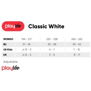 ΑΘΛΟΠΑΙΔΙΑ classic white αυξομειούμενα roller skates χρώμα λευκό, μέγεθος 39-42 19.880244/39 4040333523674