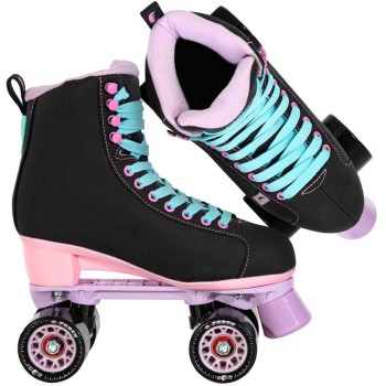 ΑΘΛΟΠΑΙΔΙΑ Melrose Quad Skates - Black/pink Color Black-pink, Size 42 19.810720/42 4040333554494