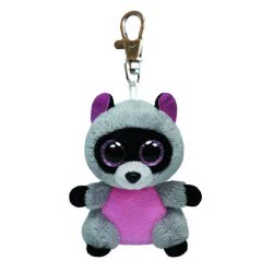 ty Beanie Boos Χνουδωτό Κλιπ Μπρελόκ Ρακούν Γκρι 8.5 Εκ. 1607-33007 008421330072