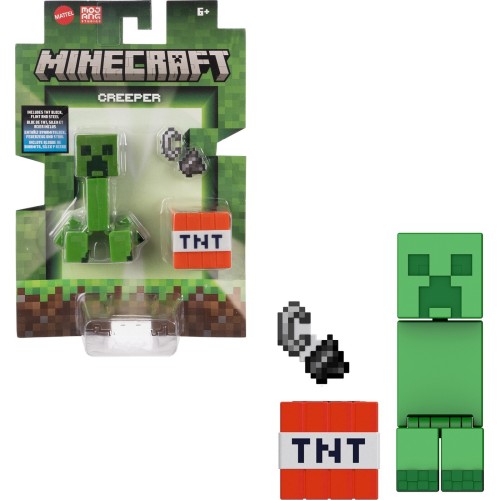 Mattel Minecraft Φιγούρες 8Εκ Creeper Core Figure Παιδική Φιγούρα Παιχνιδιού GTP08 / JCN29 194735273607