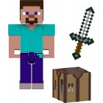 Mattel Φιγούρες 8Εκ Minecraft Steve Core Figure Παιδική Φιγούρα Παιχνιδιού GTP08 / JCN28 194735273546