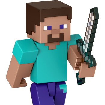 Mattel Φιγούρες 8Εκ Minecraft Steve Core Figure Παιδική Φιγούρα Παιχνιδιού GTP08 / JCN28 194735273546