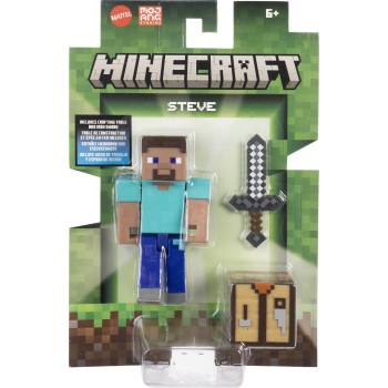 Mattel Minecraft Steve Core Figure GTP08 / JCN28 194735273546