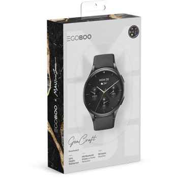 Egoboo X Maui Smartwatch Gemcraft Black MUGTX03BLK 5207244012157