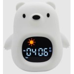 kiddoboo Night Light And Alarm Soundglow Bear 15X8,5X18cm White KBJL822 5207244013345