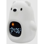 kiddoboo Night Light And Alarm Soundglow Bear 15X8,5X18cm White KBJL822 5207244013345