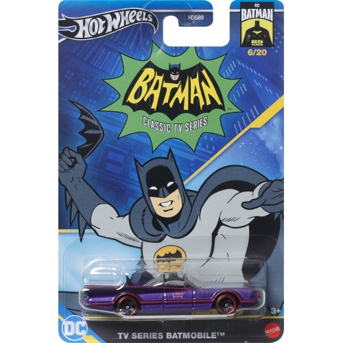 Mattel Hot Wheels Batman TV Series Batmobile HDG89 / HRW21 194735187133