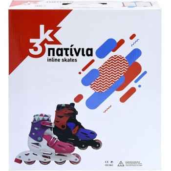 ΑΘΛΟΠΑΙΔΙΑ Inline Skates - Red/black/blue Color Red-black-blue, Size 39-42 002.1083/RBB/39 9985777007876