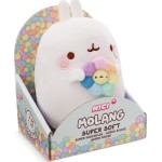 Nici Molang Plush With Colorful Flower In Gift Box (Molang) 24Cm NIC61165 4012390611656
