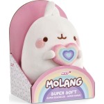 Nici Λούτρινο Molang Με Πολύχρωμη Καρδία Σε Κουτί Δώρου (Molang) 24Εκ NIC48225 4012390482256