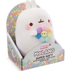 Nici Plush Molang With Colorful Flower In Gift Box (Molang) 16Cm NIC61164 4012390611649