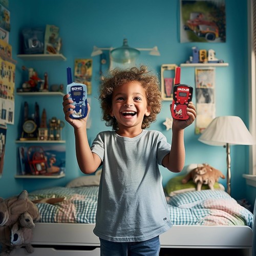 otl technologies Sh1212 Sonic The Hedgehog Wireless Rechargeable Walkie Talkie Set  5055371628495