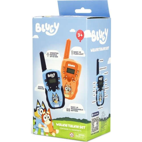 otl technologies otl  bl1078 bluey wireless rechargeable walkie talkie set  5055371628457