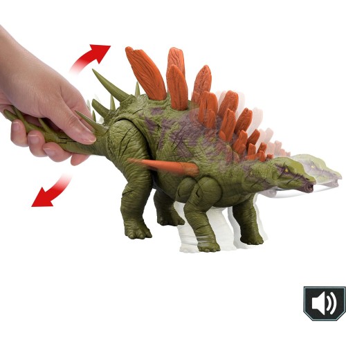 Mattel Δεινόσαυρος Με Κινούμενα Μέλη/Επίθεση Jurassic World Wild Roar Kentrosaur Jurassic World Παιδική Φιγούρα Παιχνιδιού HLP14
