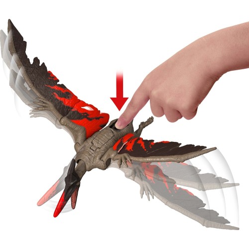 Mattel Δεινόσαυρος Με Κινούμενα Μέλη/Επίθεση Jurassic World Wild Roar Pteranodon Jurassic World Παιδική Φιγούρα Παιχνιδιού HLP14