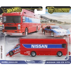 Mattel Hot Wheels Car Culture: Team Transport Euro Hauler & '94 Nissan 300Zx GTS FLF56 / HRV44 194735186228