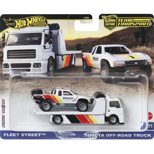 Mattel Hot Wheels Hw Premium - Νταλίκα Με Αυτοκινητάκι Fleet Street & Toyota Off-Road Truck FLF56 / HRV39 194735186273