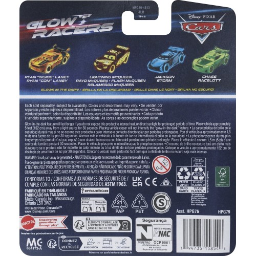 Mattel Disney Cars Disney Pixar Cars Disney And Pixar Cars Glow Racers Ramone HPG76 / HPG79 194735158546