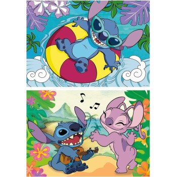 Educa - Disney Stitch | Σετ 2 Παζλ Για Παιδιά Με 100 Τεμάχια. Διαστάσεις: 40 X 28 Cm 019.998 8412668199989