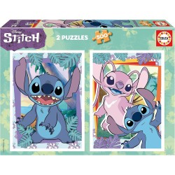 Educa - Puzzle set 2x500 pieces puzzle | Disney Stitch. For children from 11 years, puzzle set, children's puzzle 19732 019.732 