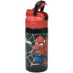 GIM  Water Bottle Stainless Steel 500Ml Spiderman Black City 557-12245 5204549158337