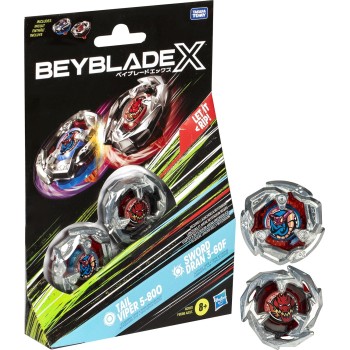 Hasbro Beyblade X Tail Viper 5-80O And Sword Dran 3-60F Σβούρα Battling F9586 / G0197 5010996259295