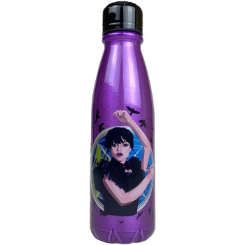 Stor Aluminum Bottle 600ml Wednesday 530-76940 8412497769407