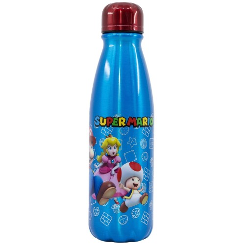 Stor Aluminum Bottle 600ml Mario 530-75240 8412497752409