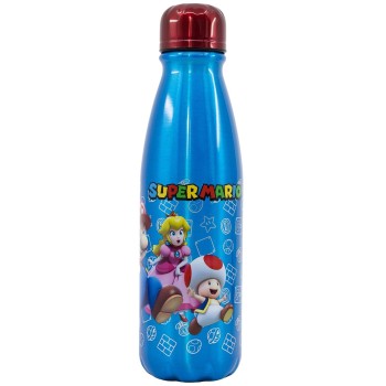 Stor Aluminum Bottle 600ml Mario 530-75240 8412497752409