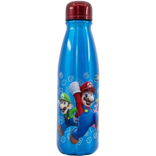 Stor Aluminum Bottle 600ml Mario 530-75240 8412497752409