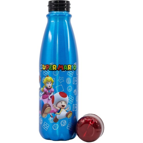Stor Aluminum Bottle 600ml Mario 530-75240 8412497752409