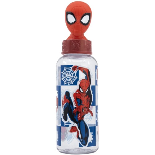 Stor 3D Water Bottle 560ml Spiderman Midnight Flyer 530-74859 8412497748594