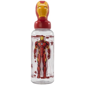 Stor Marvel Avengers 3D Water Bottle 560ml Avengers Invincible Force Iron Man 530-74853 8412497748532