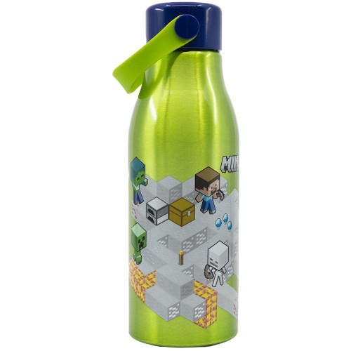 Stor Aluminum Bottle With Handle 760ml Minecraft Isometric 530-40461 8412497404612