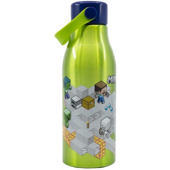Stor Μπουκάλι Αλουμινίου Με Λαβη 760Ml Minecraft Isometric 530-40461 8412497404612