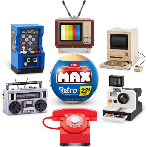 ZURU παιχνιδι μινιατουρα max build retro σειρα 1 τεμαχιο για 3+ 31109 4894680036611