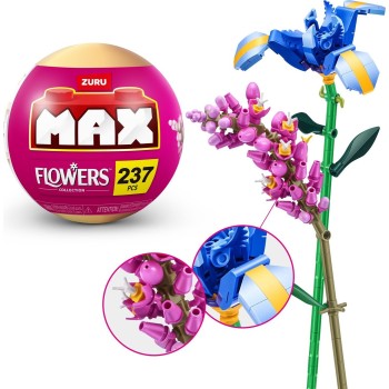 ZURU Miniature toy max Build Garden Long Flowers Series 1 Piece for 3+ 31113 4894680036604