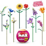 ZURU Miniature toy max Build Garden Long Flowers Series 1 Piece for 3+ 31113 4894680036604