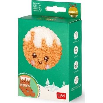 Legami Non-Slip Socks - Its A Match! Gingerbread Adult CSXS0006 8052694020903