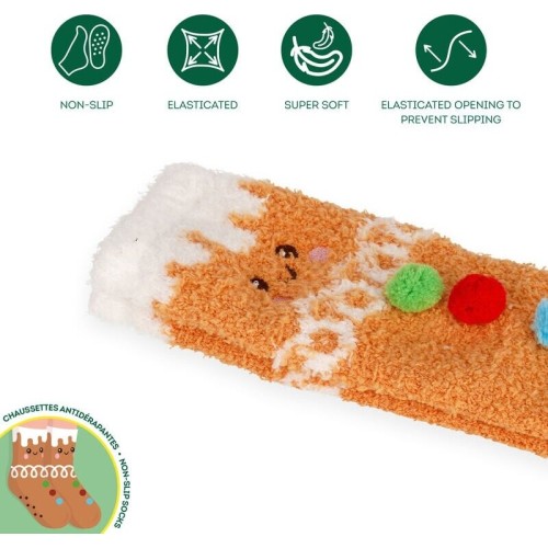Legami Non-Slip Socks - Its A Match! Gingerbread Adult CSXS0006 8052694020903