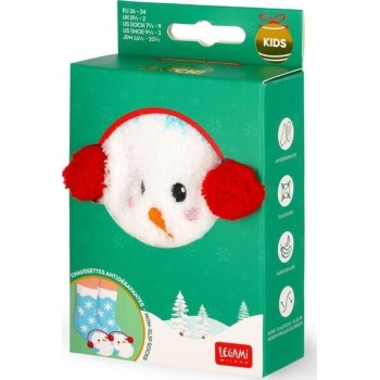 Legami Αντιολισθητικές Κάλτσες - Non-Slip Socks - Its A Match! Snowman - Kid KCSXS0004 8052694020828