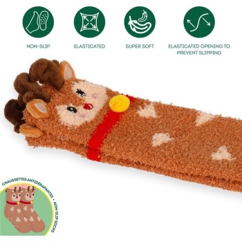 Legami Αντιολισθητικές Κάλτσες - Non-Slip Socks - Its A Match! Reindeer - Kid KCSXS0002 8052694020804