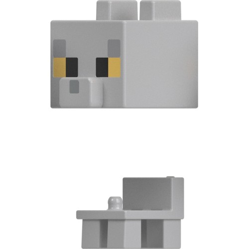 Mattel Minecraft MOB Head Minis British Shorthair Cat HDV64 / HTL62 194735193486